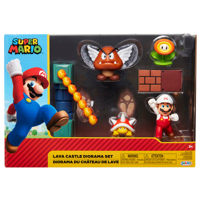 Super Mario Lava Castle Diorama Set