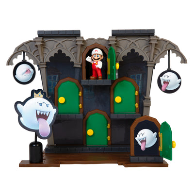 Super Mario Action Figures Deluxe Boo Mansion Playset