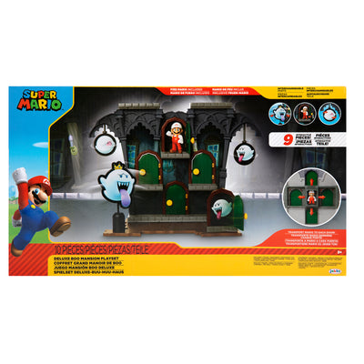 Super Mario Action Figures Deluxe Boo Mansion Playset