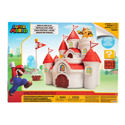 Super Mario Mushroom Kingdom Castle Playset with Exclusive 2.5” Bowser Figure