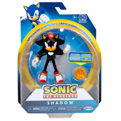 Sonic The Hedgehog 4 inch Shadow with Super Ring Action Figure