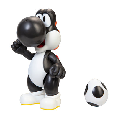 Super Mario 4 inch Black Yoshi with Egg Action Figure