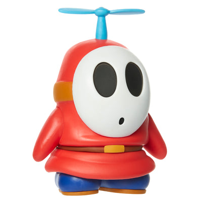 Super Mario 4 inch Shy Guy with Propeller Action Figure (Red)