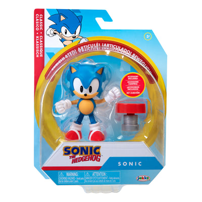 Sonic the Hedgehog 4 inch Classic Sonic with Spring Action Figure