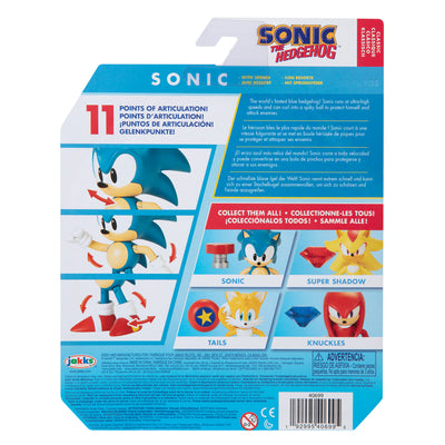 Sonic the Hedgehog 4 inch Classic Sonic with Spring Action Figure