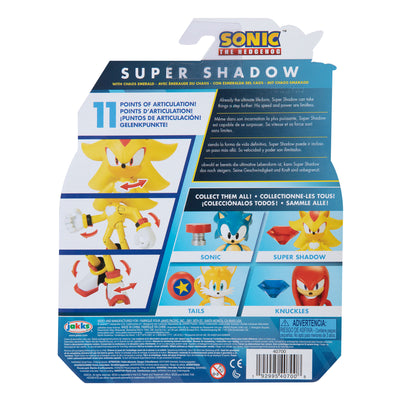 Sonic the Hedgehog 4 inch Super Shadow with Chaos Emerald Action Figure