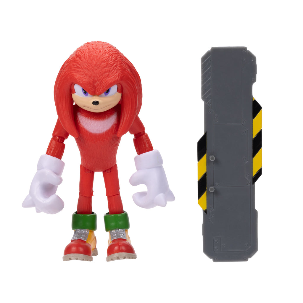 Sonic 2 The Hedgehog 4inch Knuckles Articulated Figure with Snow Rider