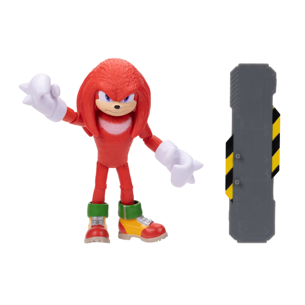 Sonic 2 The Hedgehog 4inch Knuckles Articulated Figure with Snow Rider