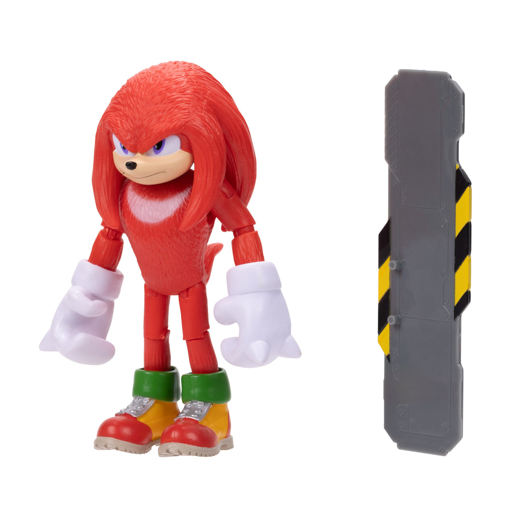 Sonic 2 The Hedgehog 4inch Knuckles Articulated Figure with Snow Rider