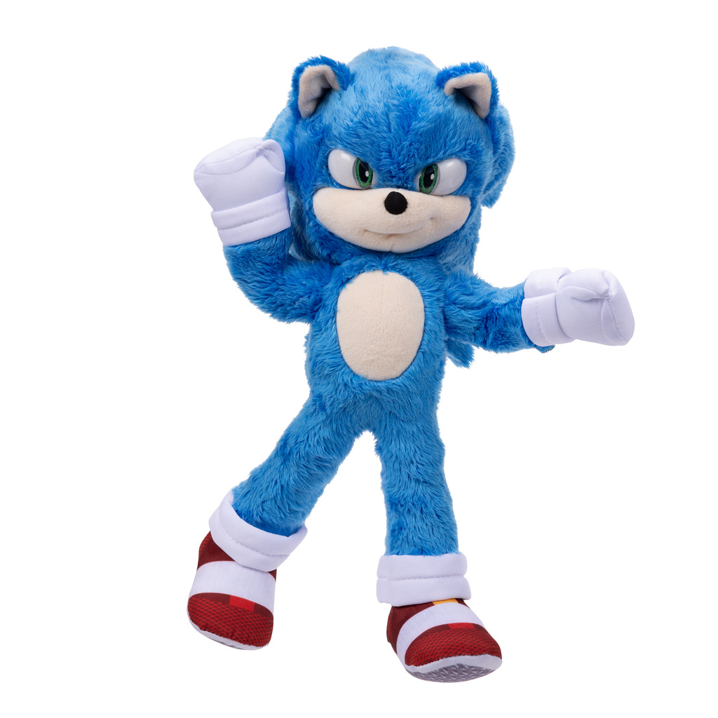 Sonic 2 The Hedgehog 13-inch Sonic Plush Action Figure, Soft Plush Toy