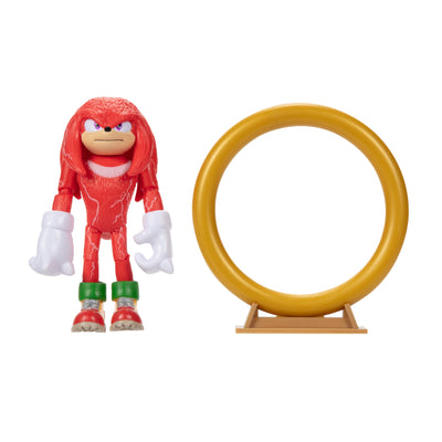 Sonic 2 The Hedgehog 4-inch Knuckles with Ring Stand Accessory
