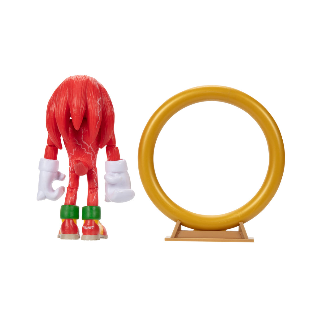 Sonic 2 The Hedgehog 4-inch Knuckles with Ring Stand Accessory