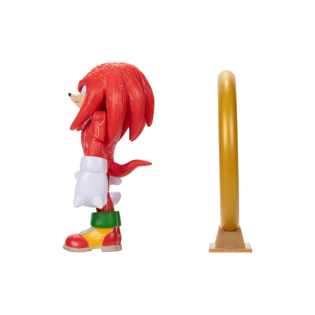 Sonic 2 The Hedgehog 4-inch Knuckles with Ring Stand Accessory