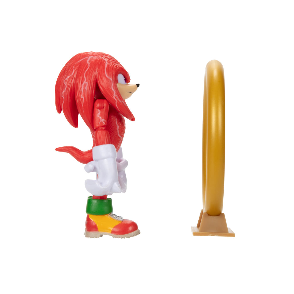 Sonic 2 The Hedgehog 4-inch Knuckles with Ring Stand Accessory