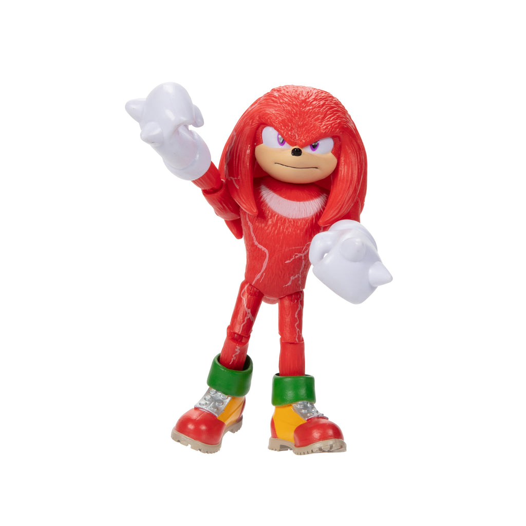 Sonic 2 The Hedgehog 4-inch Knuckles with Ring Stand Accessory