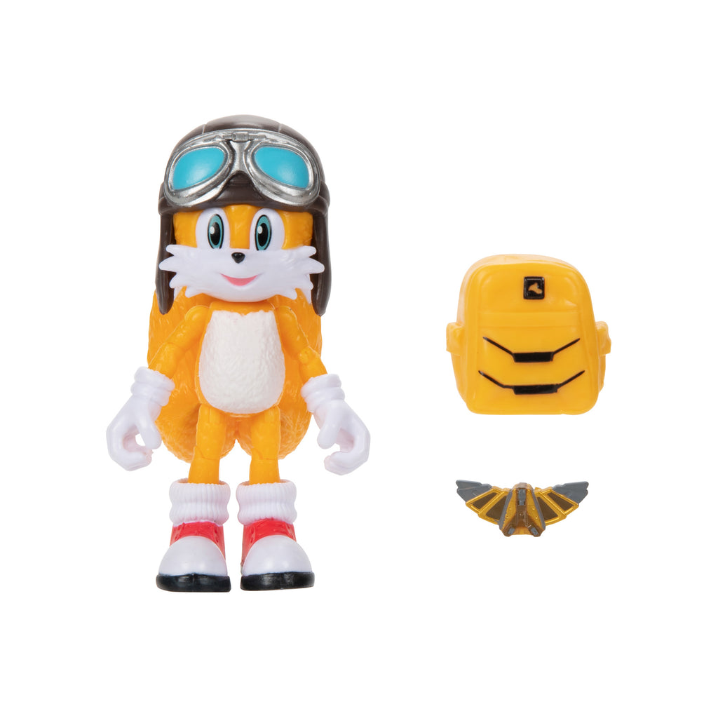 Sonic 2 The Hedgehog 4-inch Tails with Backpack and Gizmo Wing