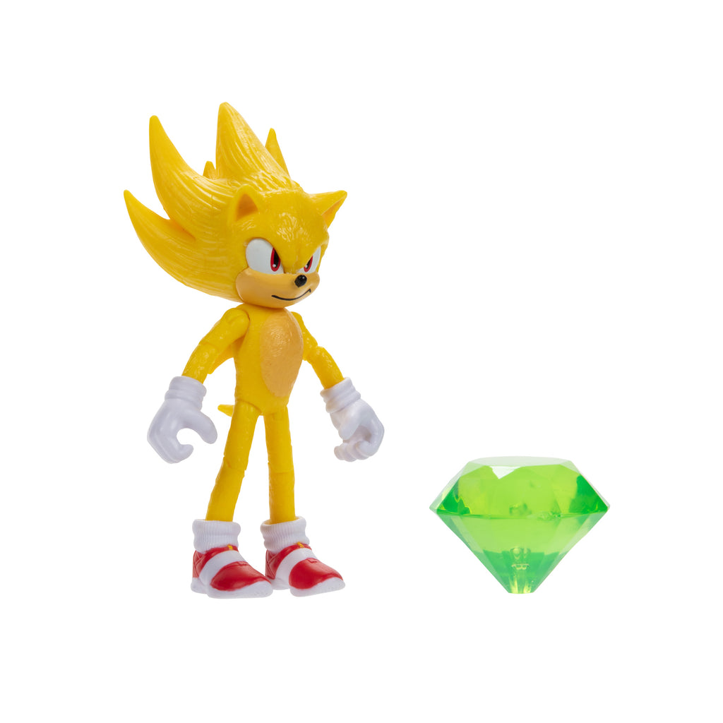 Sonic 2 The Hedgehog 4-inch Super Sonic with Master Emerald Accessory