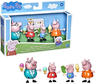 Peppa Pig Peppa's Adventures Peppa's Family Ice Cream Fun Figure 4-Pack Toy