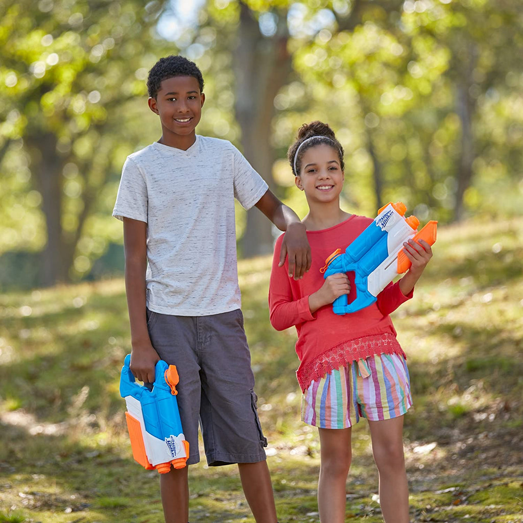 Nerf Super Soaker Twin Tide Water Blaster, 2 Barrel Water Blasting