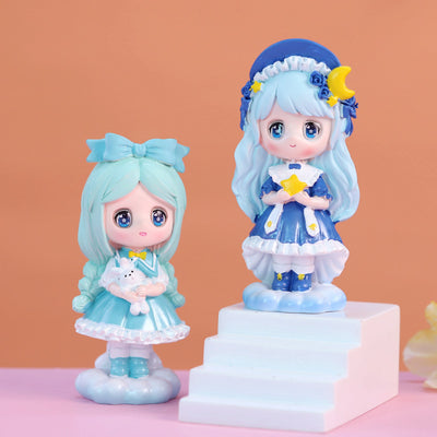 Amaz Box Spotlight Girl Collectibles, Collect up to 7 of different Cute Girl Themed Figures