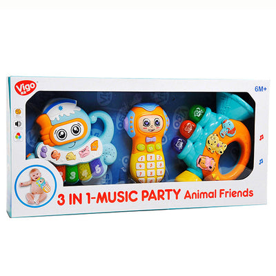 Vigo 3-in-1 Music Party Baby Sensory Toys
