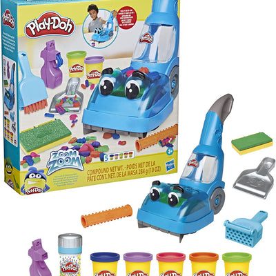 Play-Doh Zoom Zoom Vacuum and Cleanup Set Toy for Kids 3 Years and Up