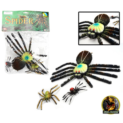 Jura Planet Assorted Dinosaurs and Giant Spiders Bundle Set