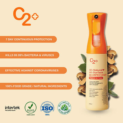 C2+ All-Natural All-Surface Disinfectant 300ml