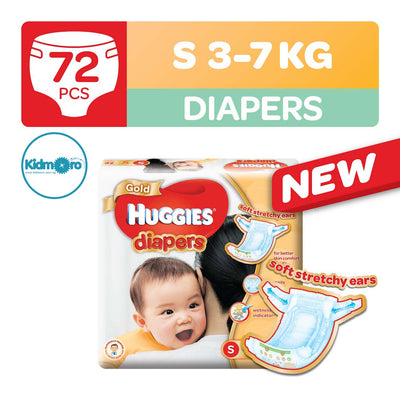 Huggies Gold Tape Diapers (Size S)