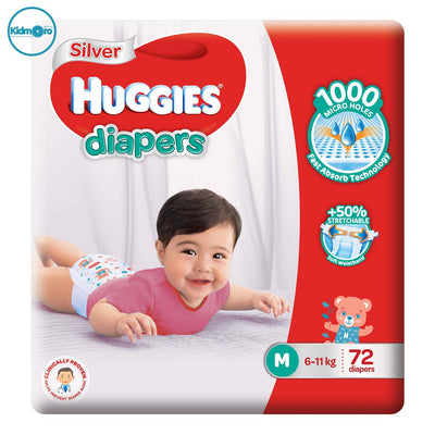 Huggies Silver Tape Diapers (Size M)