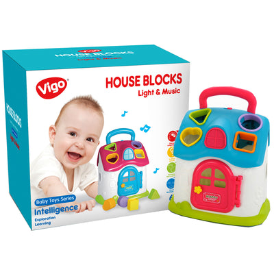 Vigo House Building Blocks, Baby Sensory Toy
