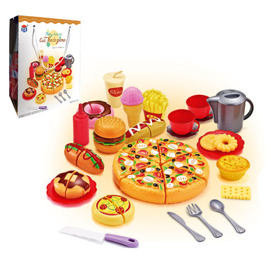 Play House Cut Foods Game - DIY Western Food Cut Food Toy Pretend Play