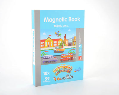 Magnetic Playbook Puzzle, Traffic Spell Theme