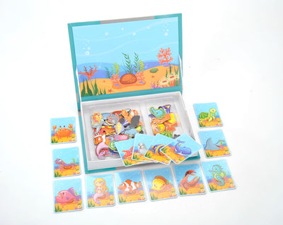 Magnetic Playbook Puzzle, Sea Creatures Spell Theme