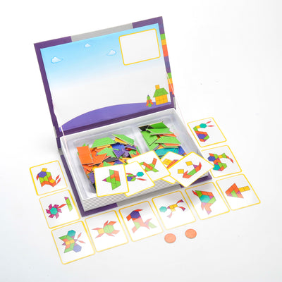 Kidmoro 170 Pcs. Magnetic Playbook Shape Spell Theme Puzzle