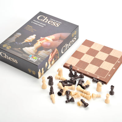 PlayFun Chess Classic Board Game, Folding Board, Ages 6+