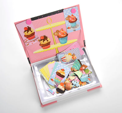 Kidmoro  56 Pcs. Magnetic Fluffy Cupcakes Theme Play-Book Puzzle