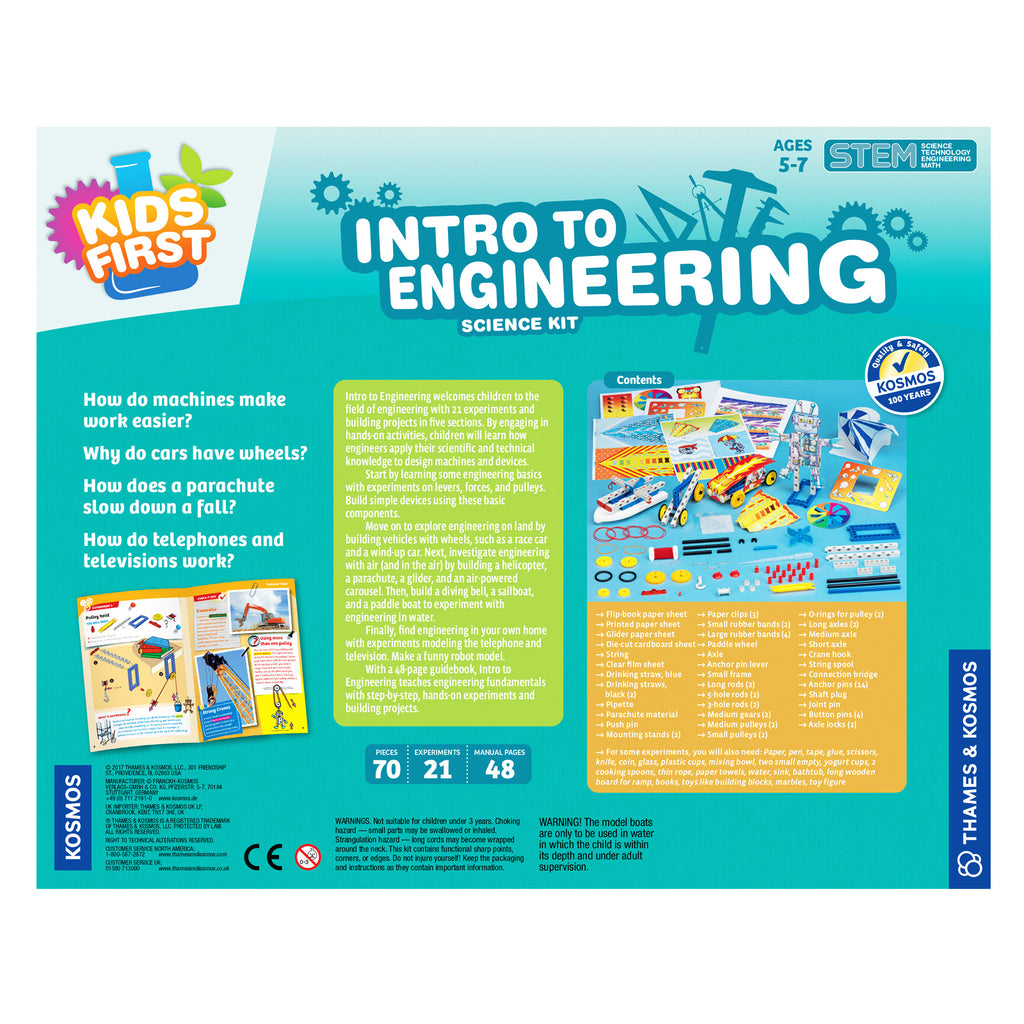 Thames & Kosmos Kids First Intro To Engineering, Science Kit