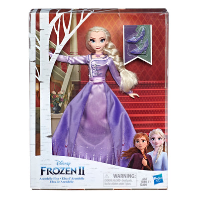 Disney Frozen Arendelle Elsa Fashion Doll With Glittery White Travel Dress
