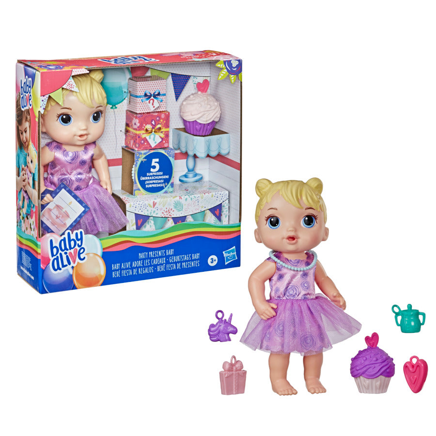 Baby Alive Party Presents Baby Blonde Hair Doll Kidmoro Online