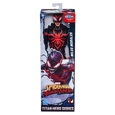 Spider-Man Maximum Venom Titan Hero Miles Morales Action Figure, Inspired By The Marvel Universe