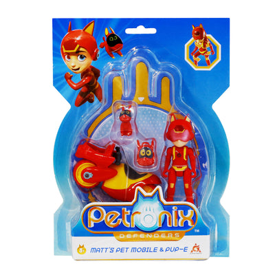 Petronix Defenders Matt's Pet Mobile & Pup-E, Action Figure and Hero Play