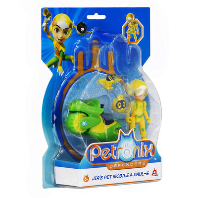 Petronix Defenders Jia's Pet Mobile & Paul-E, Action Figure and Hero Play