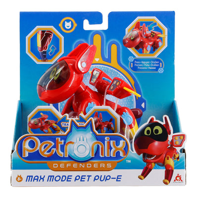 Petronix Defenders Max Mode Transforming Pet Pup-E, Action Figure and Hero Play
