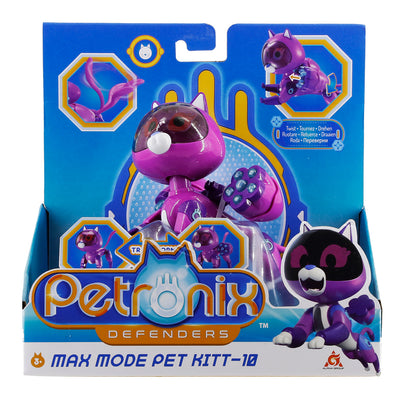 Petronix Defenders Max Mode Transforming Pet Kitt-10, Action Figure and Hero Play