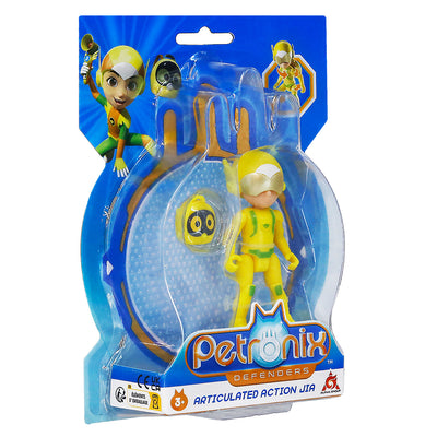 Petronix Defenders 3-inch Articulated Action Jia, Action Figure and Hero Play