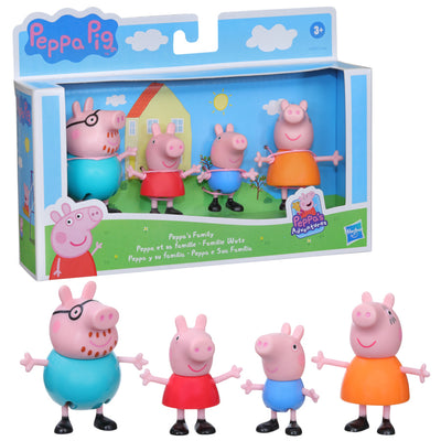 Peppa Pig Peppa's Club Peppa's Family Figure 4-Pack Toy