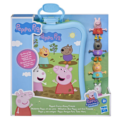 Peppa Pig Peppas Adventures Peppas Carry-Along Friends Case Toy