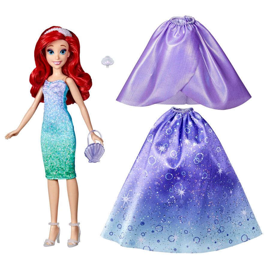 Disney Princess Life Ariel Fashion Doll, 10 Outfit Combinations