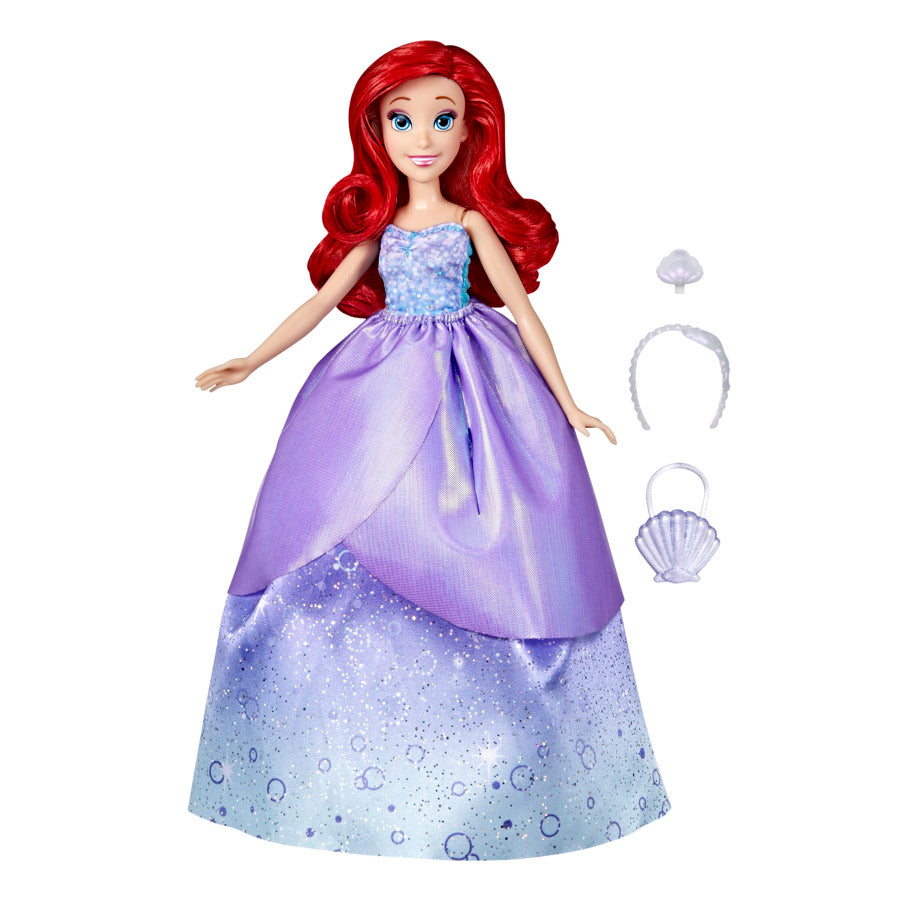 Disney Princess Life Ariel Fashion Doll, 10 Outfit Combinations